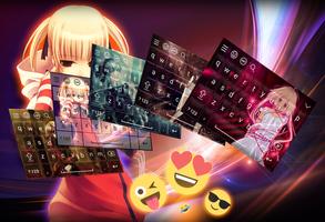 Anime keyboard Affiche