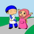 Anime Cartoon  Hijab   cute Wallpaper HD icône