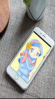 Anime Cartoon  Hijab   cute Wallpaper HD スクリーンショット 2