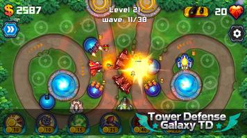 Tower Defense: Galaxy TD ภาพหน้าจอ 1