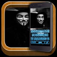 برنامه‌نما Anonymous Vendetta Emoji Keyboard عکس از صفحه