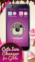 Cute Icon Changer for Girls syot layar 1