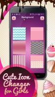 Cute Icon Changer for Girls اسکرین شاٹ 3