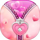 Love Heart Zipper Screen Lock APK