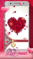 Love Heart Zipper Screen Lock پوسٹر