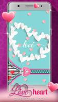 Love Heart Zipper Screen Lock اسکرین شاٹ 1