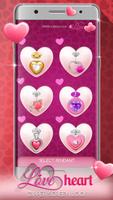 Love Heart Zipper Screen Lock اسکرین شاٹ 3