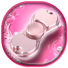 Pink Fidget Spinner Lock App آئیکن