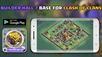 Builder hall 7 Base for Clash of clans 2017 poster