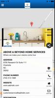 Above and beyond Home Services poster