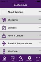 Cobham App screenshot 1