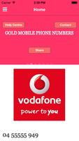Gold Mobile Phone Numbers Affiche