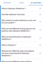 Selenium Interview screenshot 1