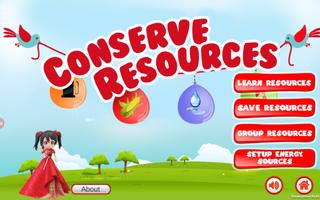 Conserve Resources 海报