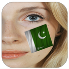 Flag Face Photo Frame Pakistan icône