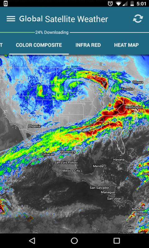 Live Global Satellite Weather Radar Earth Map syot layar 5.