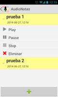 AudioNotas capture d'écran 1