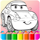 How to color Lightning McQueen (coloring game ) icon