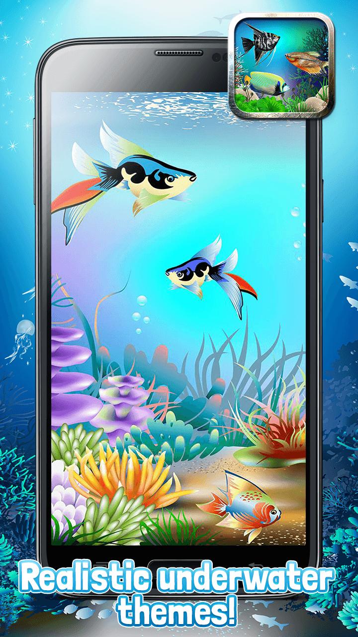 Android 用の 3dアクアリウムライブ壁紙そしてアニメーション魚 Apk をダウンロード