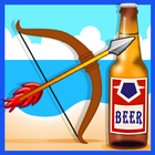 archery shoot beer bottles-icoon