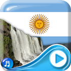 Argentinien-Flagge Hintergrund Zeichen