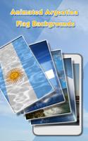 Argentinien-Flagge Hintergrund Plakat