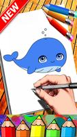 How To Draw Cute Dolphin Step  By Step captura de pantalla 1