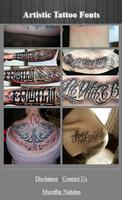 Artistic Tattoo Fonts capture d'écran 2