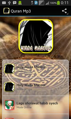 Wirda Mansur Mp3 Quran For Android Apk Download