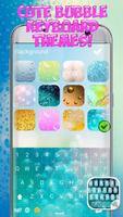 Teclado burbuja de agua Poster