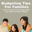 Budgeting Tips for Families