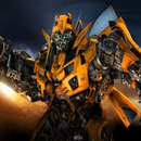 Bumble bee robot of yellow car wallpaper Offline aplikacja