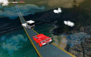 レーシングカー：不可能なトラックスカイアドベンチャー3D スクリーンショット 1