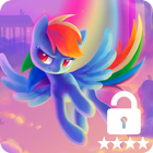 Rainbow Dash Little Pony Princess Screen Lock icône