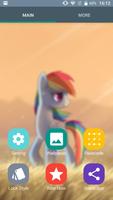 Rainbow Dash Little Pony Princess Screen Lock capture d'écran 3