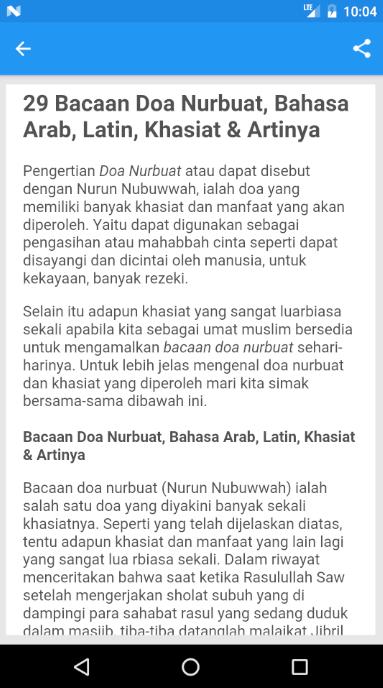 Doa Nurbuat Lengkap Arab Latin Dan Artinya For Android