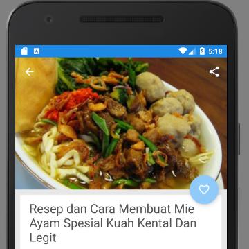 Resep Membuat Mie Ayam Spesial Enak Für Android Apk