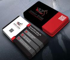 business cards design poster