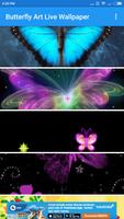 Butterfly Art Live Wallpaper اسکرین شاٹ 1