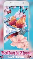Butterfly Zipper Lock Screen 스크린샷 2