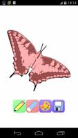 butterfly coloring pages game poster