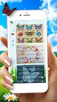 Kupu-kupu Imut Emoji Keyboard Tema screenshot 2