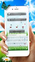 Kupu-kupu Imut Emoji Keyboard Tema screenshot 3