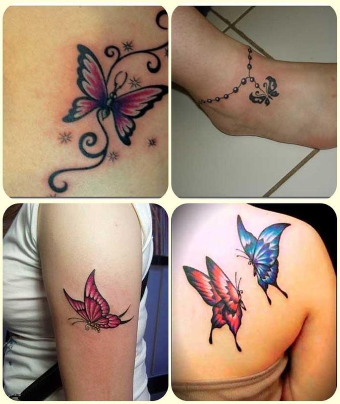 Gambar Tato  Kupu Kupu Kecil  Cantik Kekinian