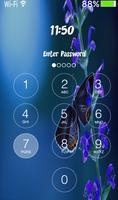 Butterfly password Lock Screen capture d'écran 1