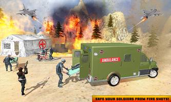 US Army Ambulance 3D Rescue Game Simulator Affiche