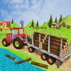 Tractor agrícola Cargo juegos transporte 3D icono
