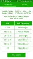 BMI Calculator Weight Tracker Ekran Görüntüsü 1