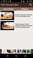 BODY Massage Videos ảnh chụp màn hình 1