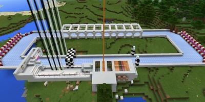 Map Boat Racing Minecraft Affiche